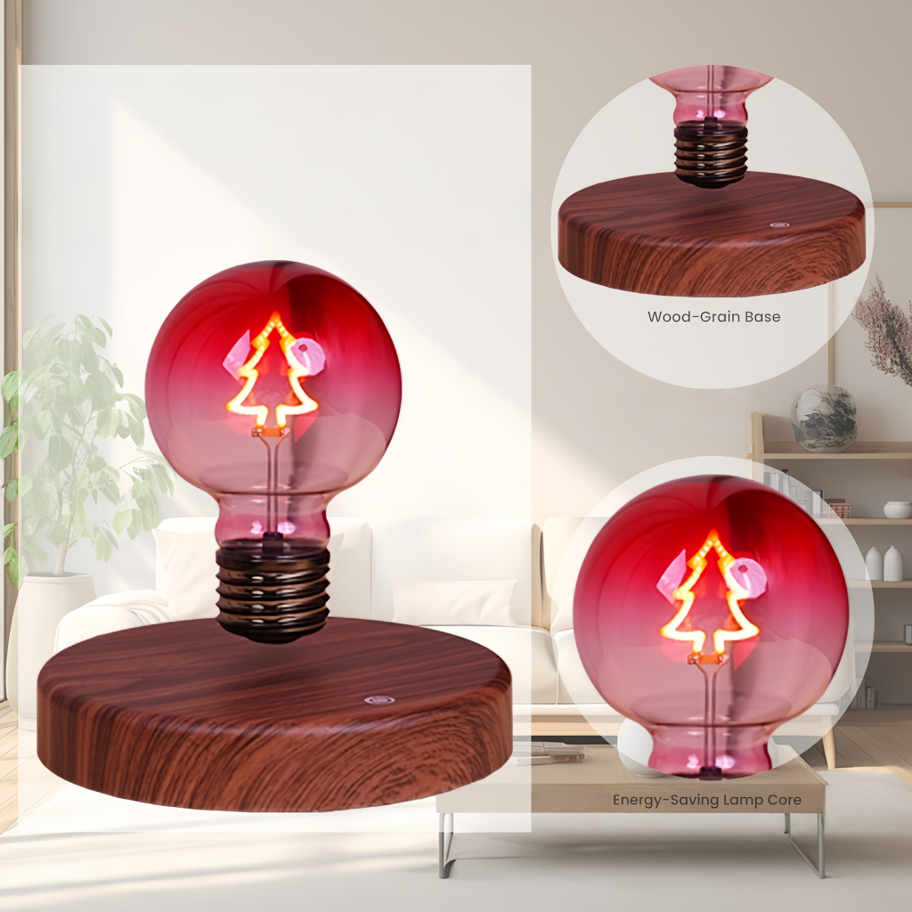 Levitating Christmas Tree Creative Light Bulb