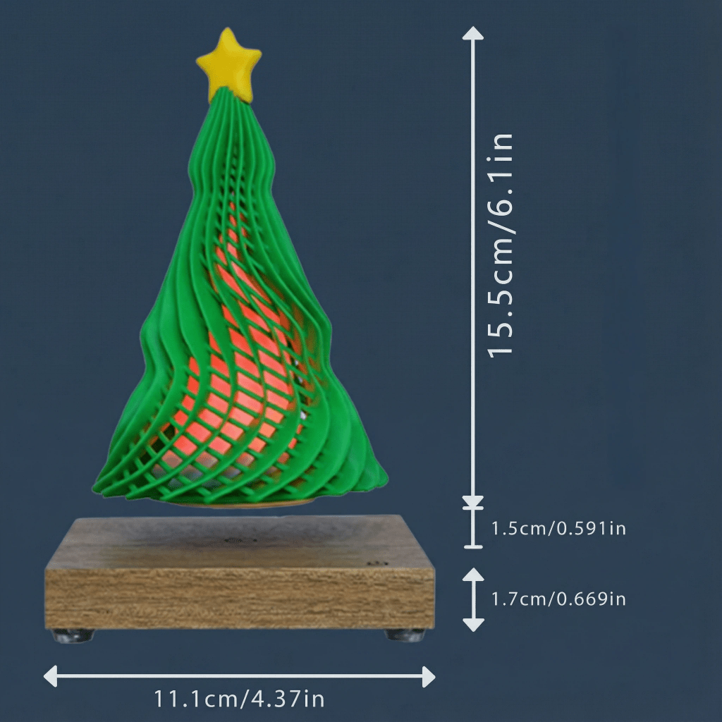 Levitating Christmas Tree Desk Decoration - PandaLane