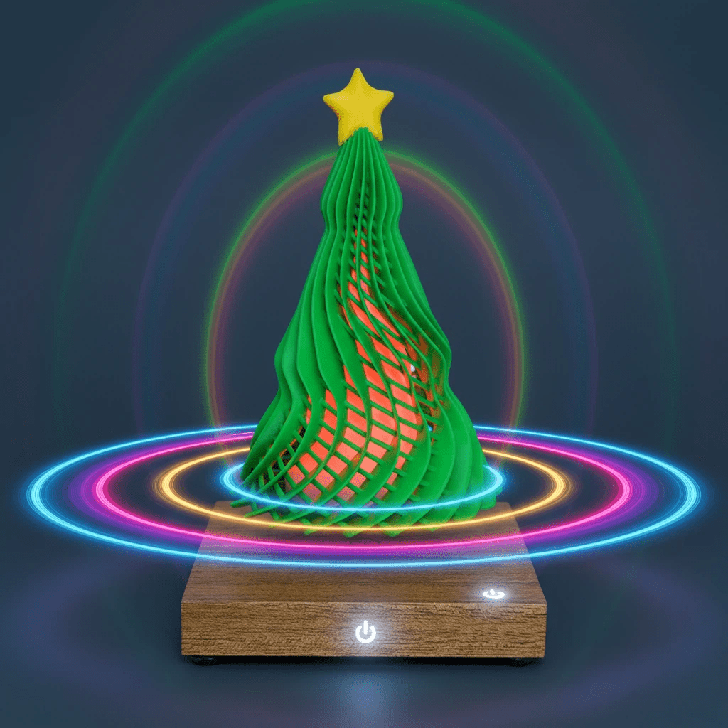 Levitating Christmas Tree Desk Decoration - PandaLane