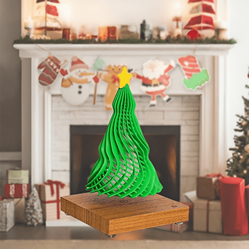 Levitating Christmas Tree Desk Decoration - PandaLane