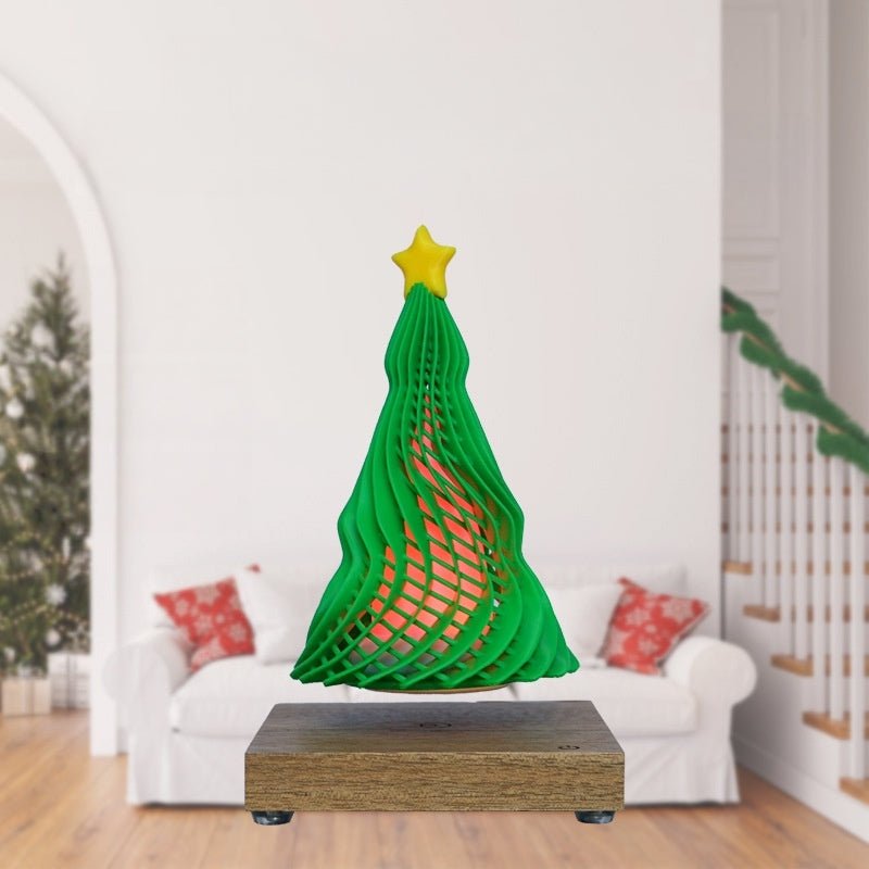 Levitating Christmas Tree Desk Decoration - PandaLane