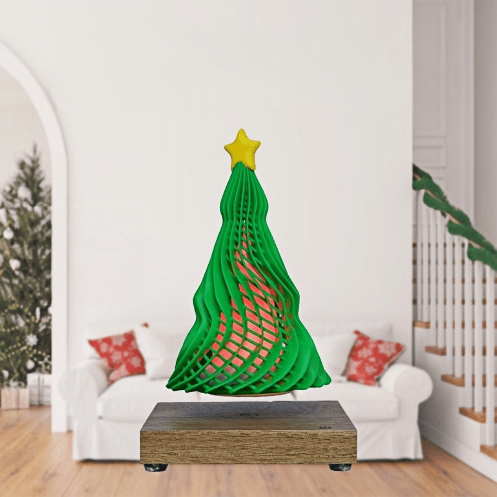 Levitating Christmas Tree Desk Decoration - PandaLane