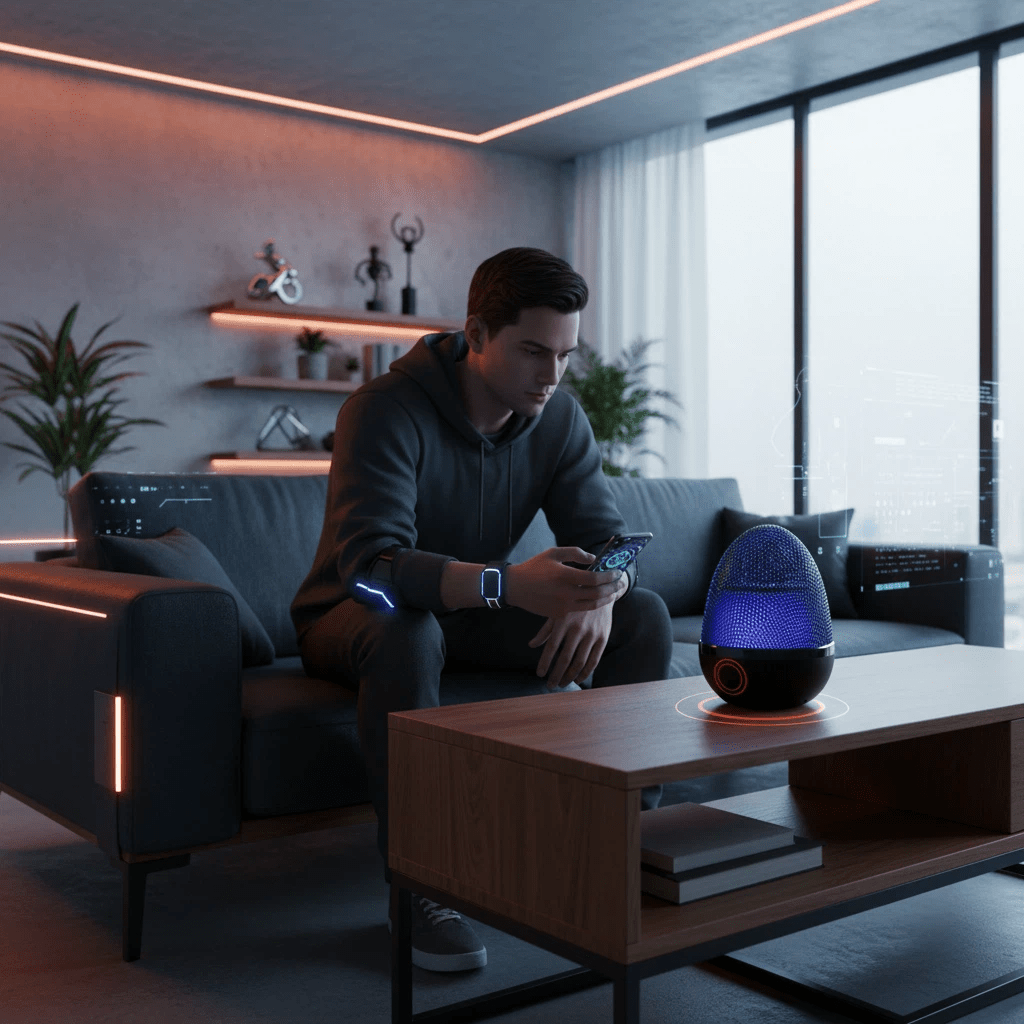 Levitating Desktop Egg - Shaped Bluetooth Speaker - PandaLane