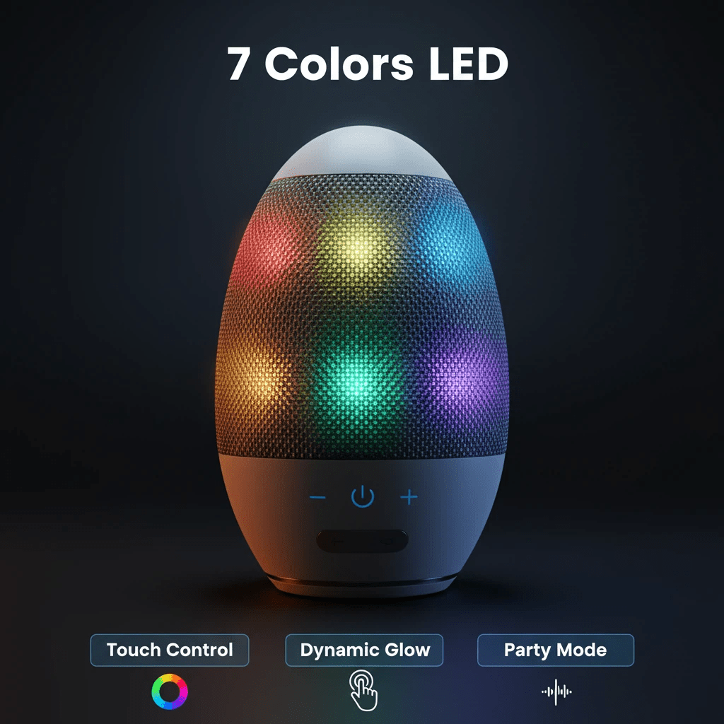 Levitating Desktop Egg - Shaped Bluetooth Speaker - PandaLane