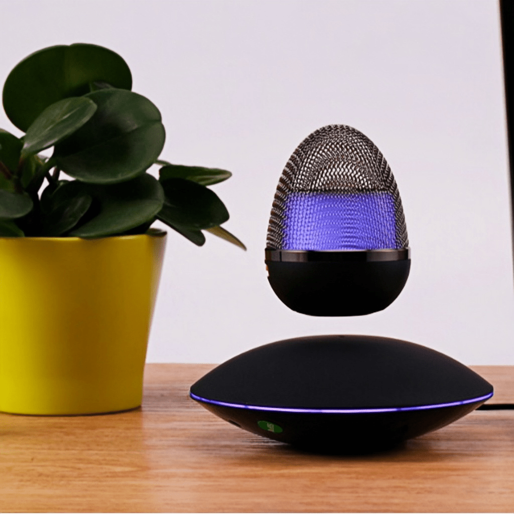 Levitating Desktop Egg - Shaped Bluetooth Speaker - PandaLane