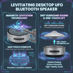 Levitating Desktop UFO Bluetooth Speaker - PandaLane