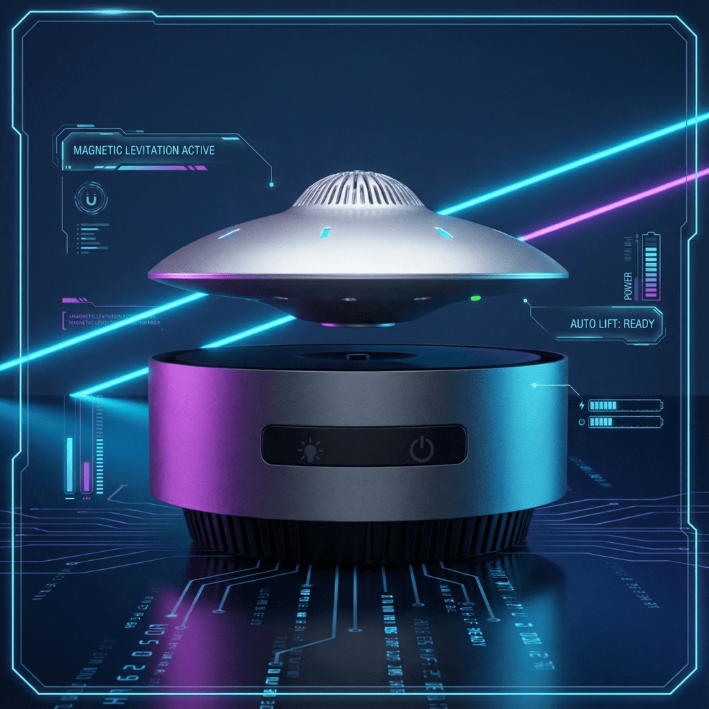 Levitating Desktop UFO Bluetooth Speaker - PandaLane
