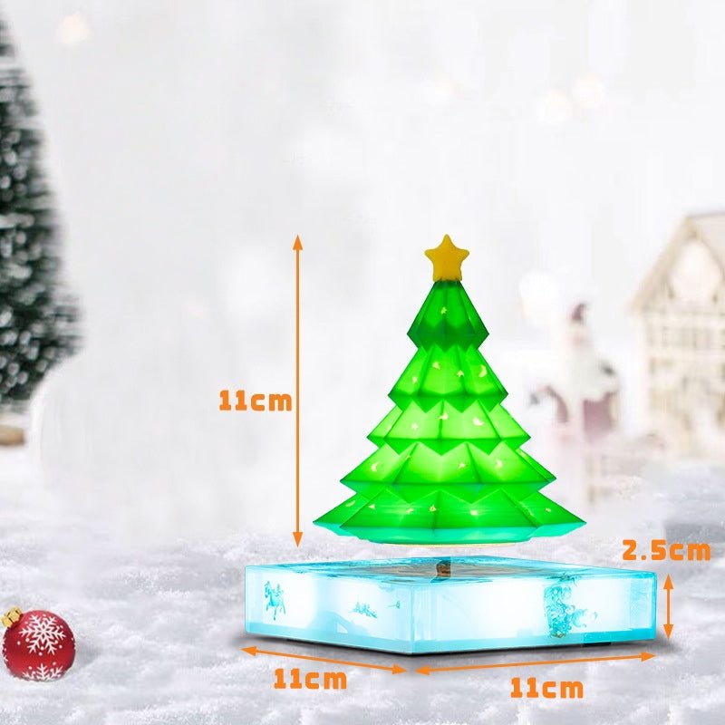 Levitating Glowing Christmas Tree Desk Ornament - PandaLane
