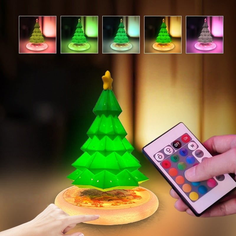 Levitating Glowing Christmas Tree Desk Ornament - PandaLane