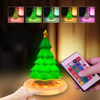 Levitating Glowing Christmas Tree Desk Ornament - PandaLane