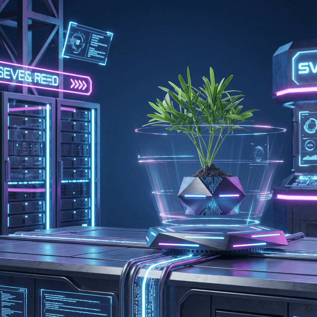 Levitating Hexagonal Potted Plant Ornament - PandaLane