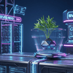 Levitating Hexagonal Potted Plant Ornament - PandaLane