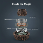 Levitating Imitation Rock - Shaped Potted Plant Ornament(No Greenery) - PandaLane