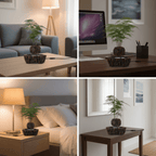 Levitating Imitation Rock - Shaped Potted Plant Ornament(No Greenery) - PandaLane