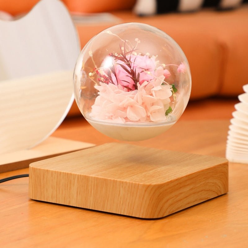 Levitating Preserved Flower Desk Ornament - PandaLane