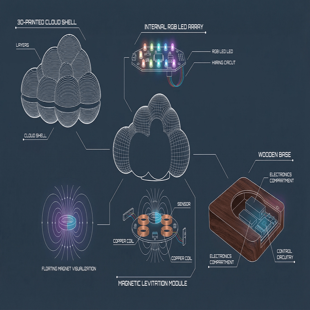 Levitating the Cloud Night Light - PandaLane